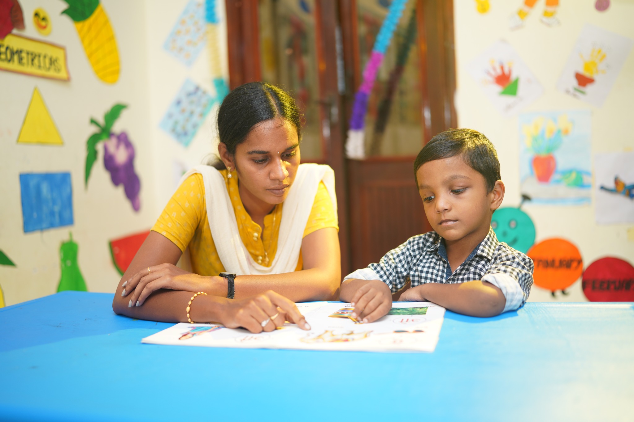 Phonics learning at Sparkling Topaz Academy