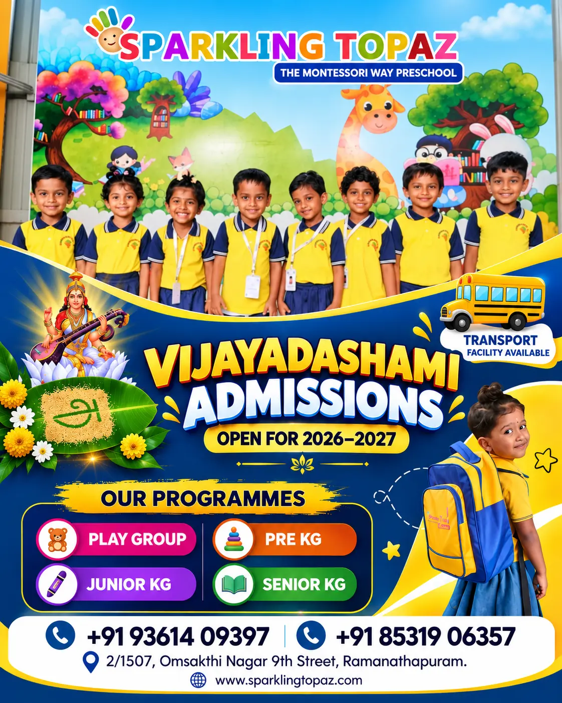 Vijayadashami Admissions Open